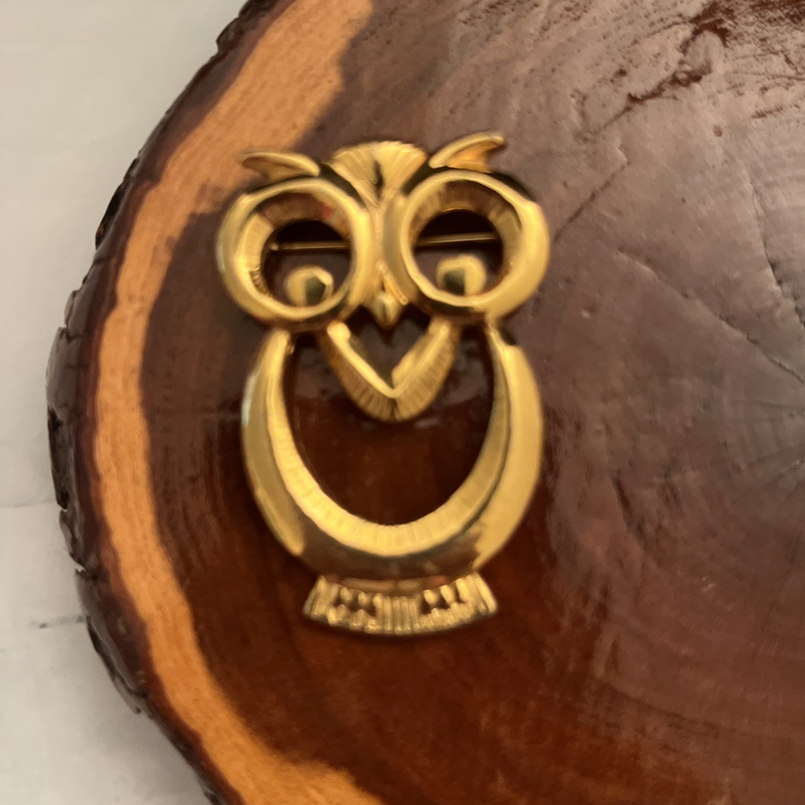 Vintage Avon “Wise Eyes” Owl Brooch Pin, originally released circa 1990
