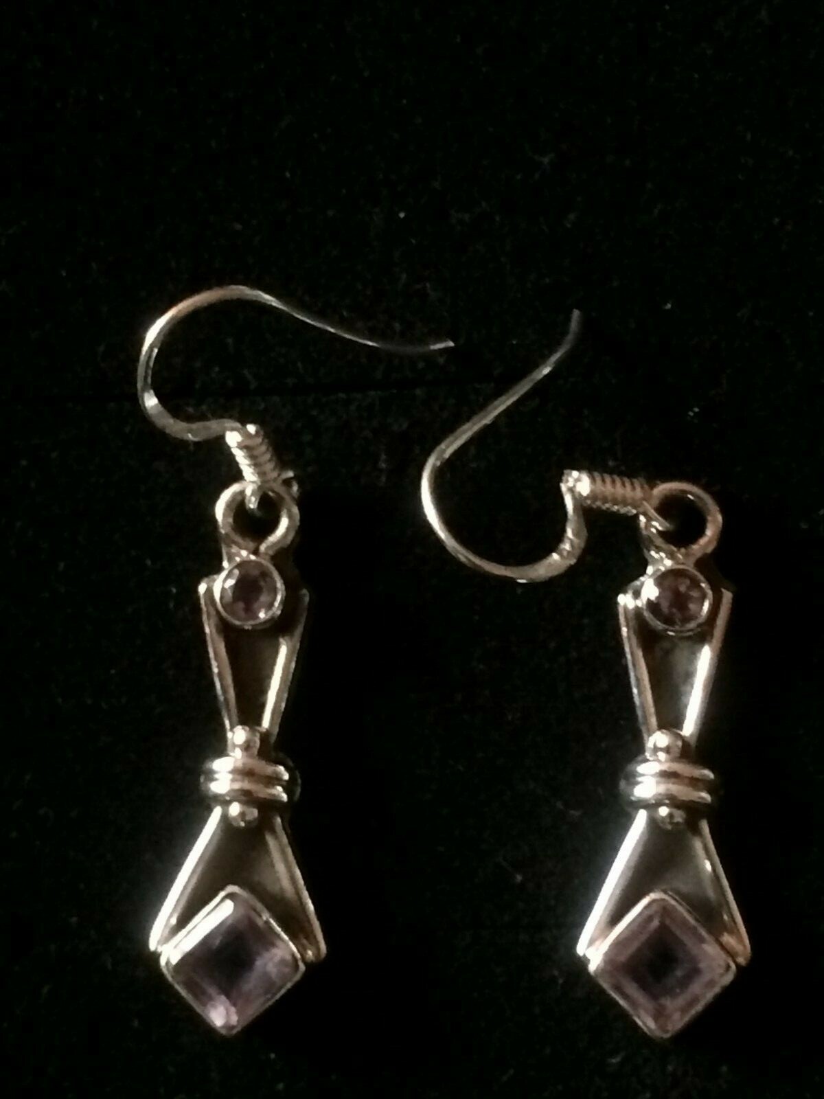 Rose Quartz Pendant Earrings NEW 925 Silver Hallmarked