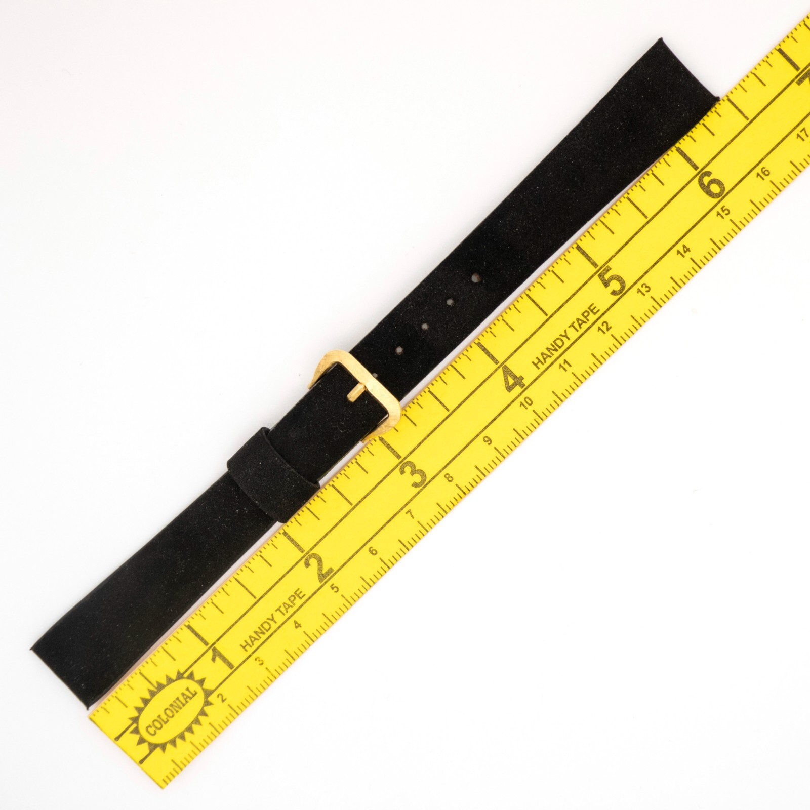 Vintage Kreisler 16.0 mm Corfam wristwatch strap with goldtone tang buckle