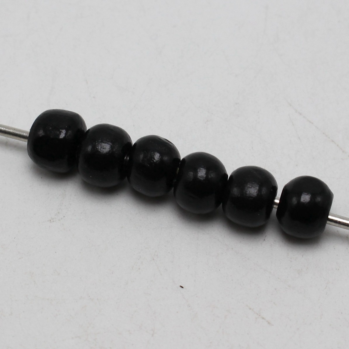 500 pcs Black 8mm Round Wood Beads~Wooden beads Spacer Beads Jewelry Making