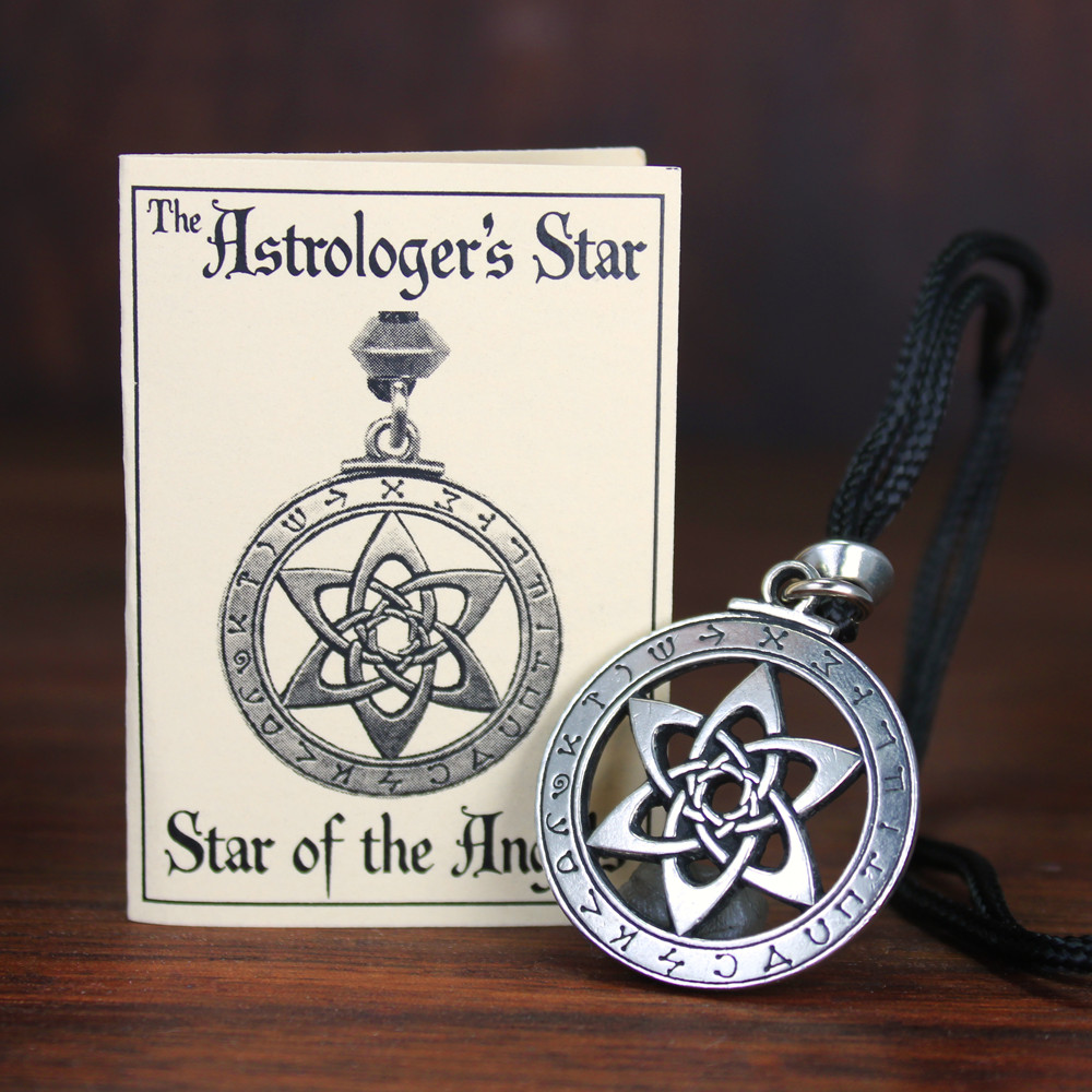 The Astrologer’s Star Necklace Angel Pendant – Occult Talisman Ceremonial Amulet