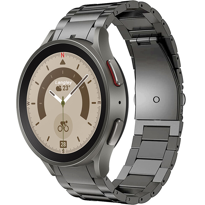 No Gaps Titanium Watch Band for Samsung Galaxy Watch 5/4 40/44mm Metal Strap