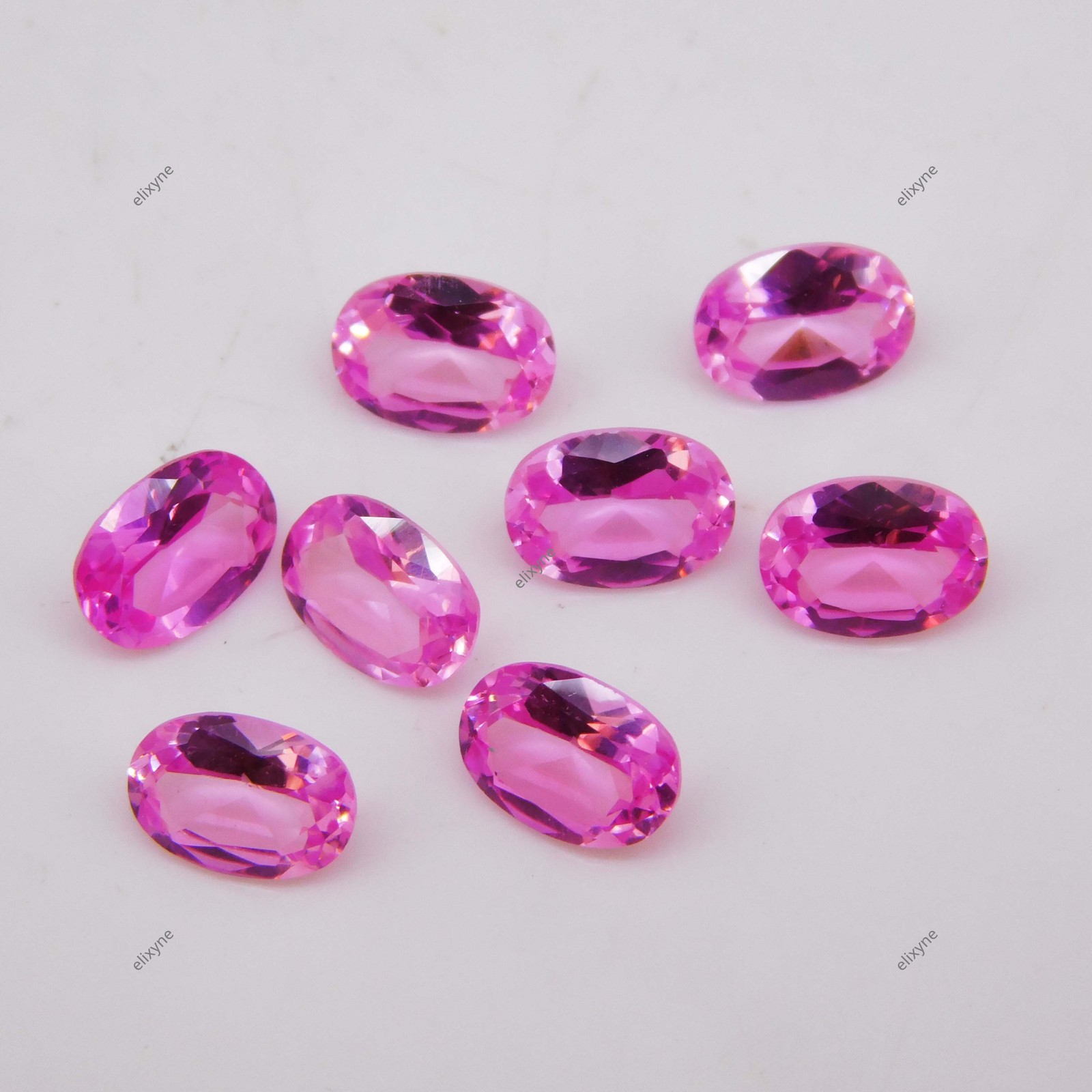 Lot of 17 Natural Pink Ruby 24.95 Cts 7.8x6x3.7 MM Oval Cut Certified Gemstones