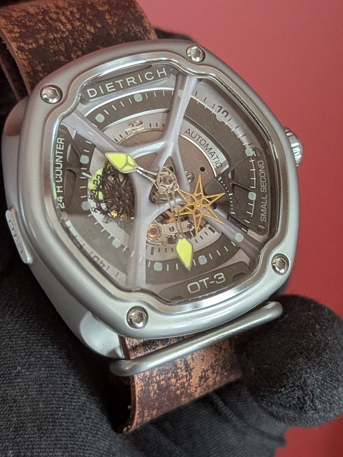 Dietrich OT3 Organic Time Mechanical Automatic Multi Layer Dial Partial Skeleton