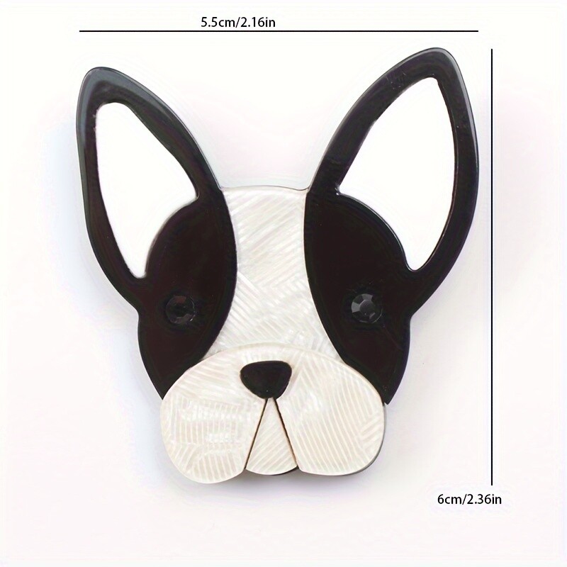Women Fashion Dog Brooch Acrylic Animal Pins Jewelry Accessories