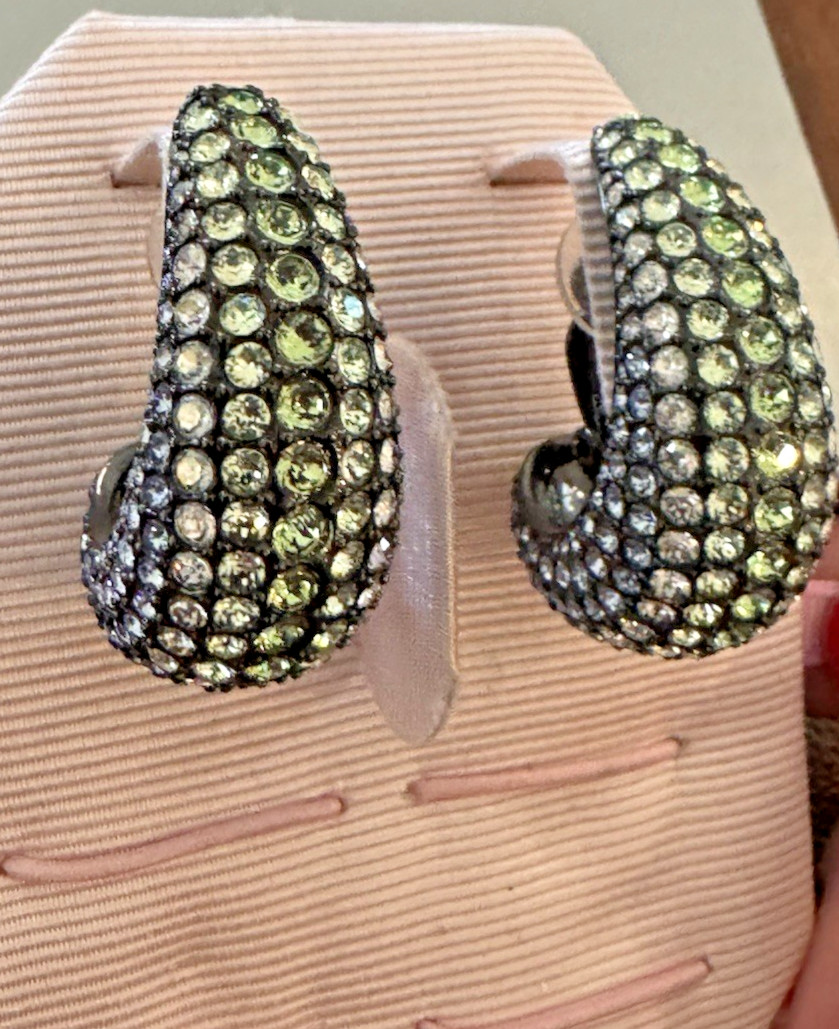 Swarovski Sublima Clip Earrings Medium Multicolored