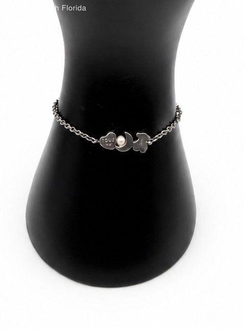 Tous Women’s Silver Stamped Bracelet Weight 3.6g