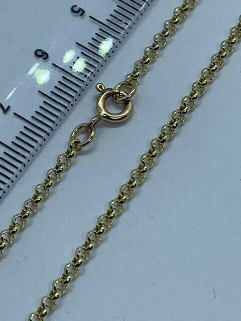 9ct Yellow Gold Solid 2.25mm Belcher Round Link Chain 22″ / 55cm (GBBL22)