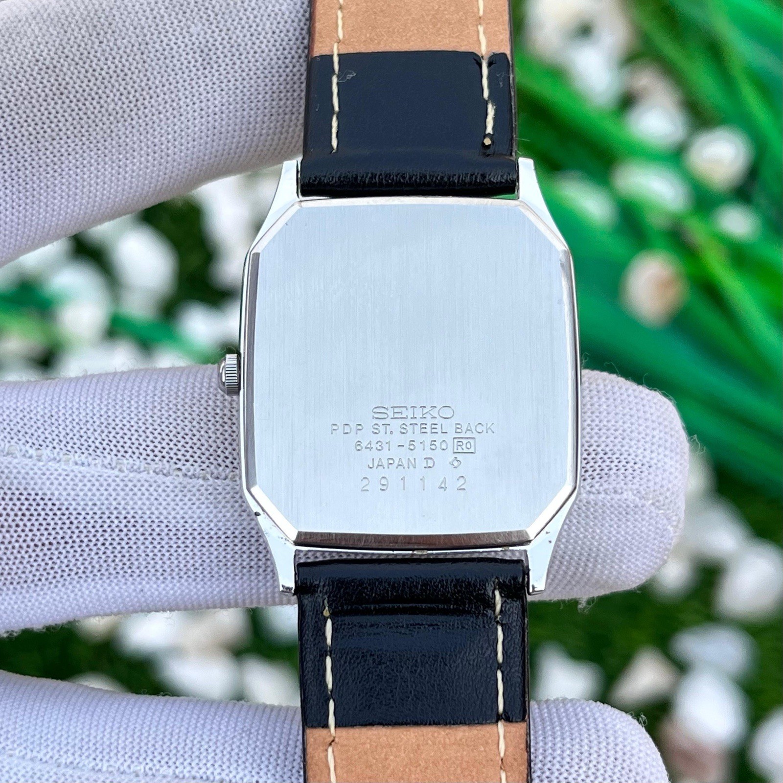 Vintage Seiko JDM Hammered Dial Dress Formal Japan Men’s Quartz Watch 6431-5150