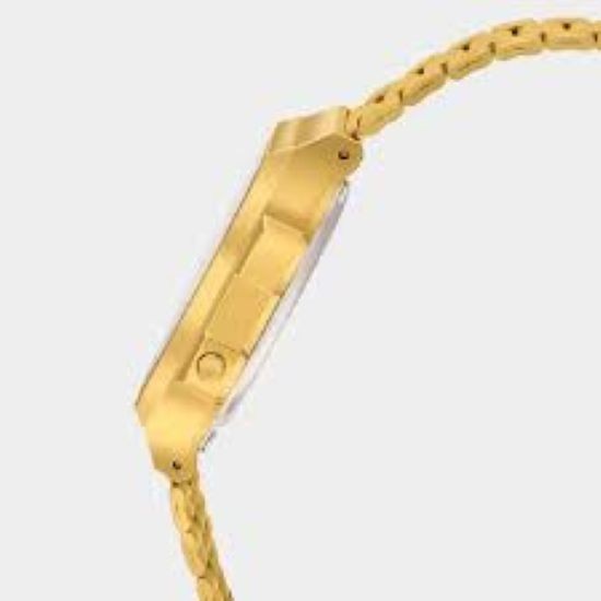 Casio Vintage Digital Multicolor Dial Gold Tone band Quartz Watch A168WERG-2A