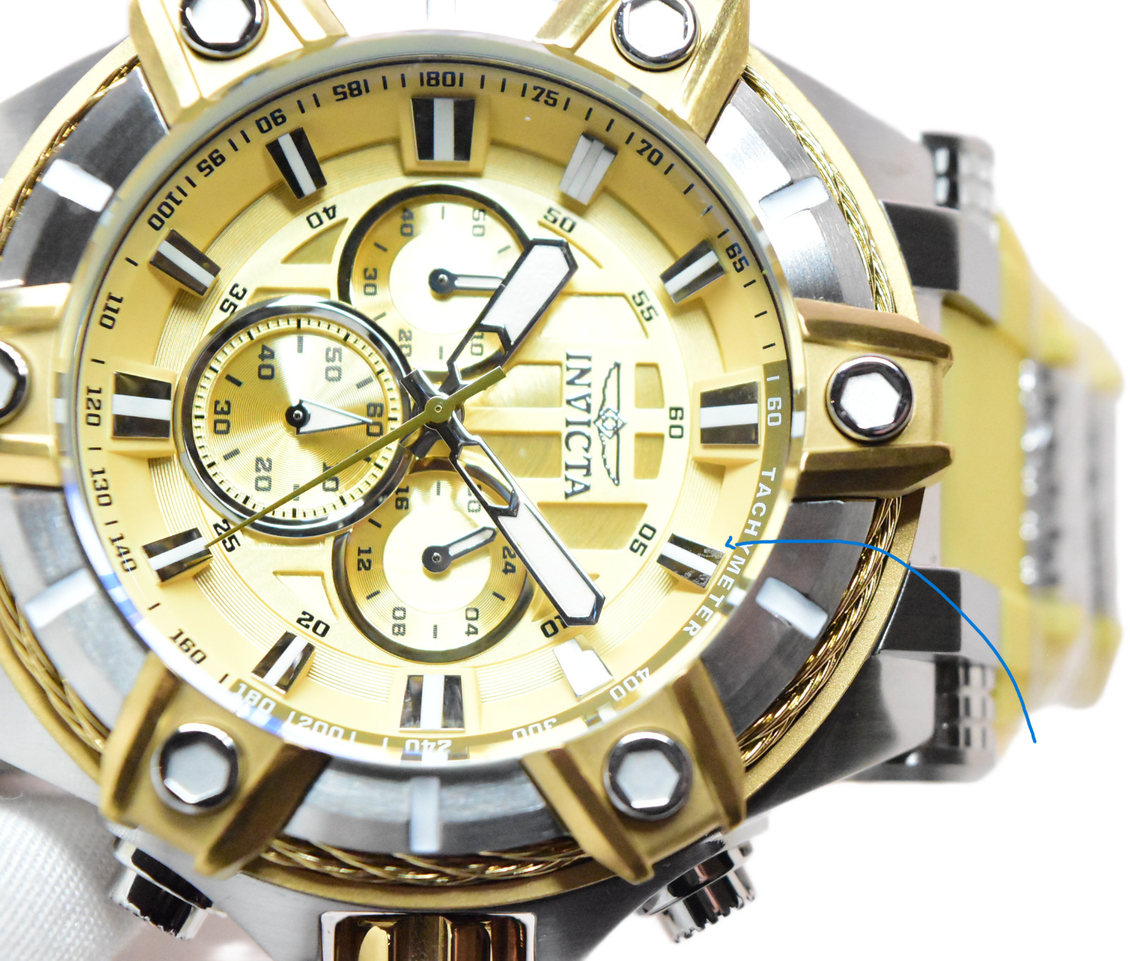 Invicta Bolt Desert Titan Men’s 52mm Tan Quartz Chronograph Watch 49808