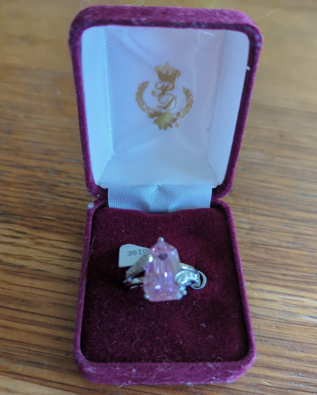 Premier Design Paradise Pink Ice Ring Size 8