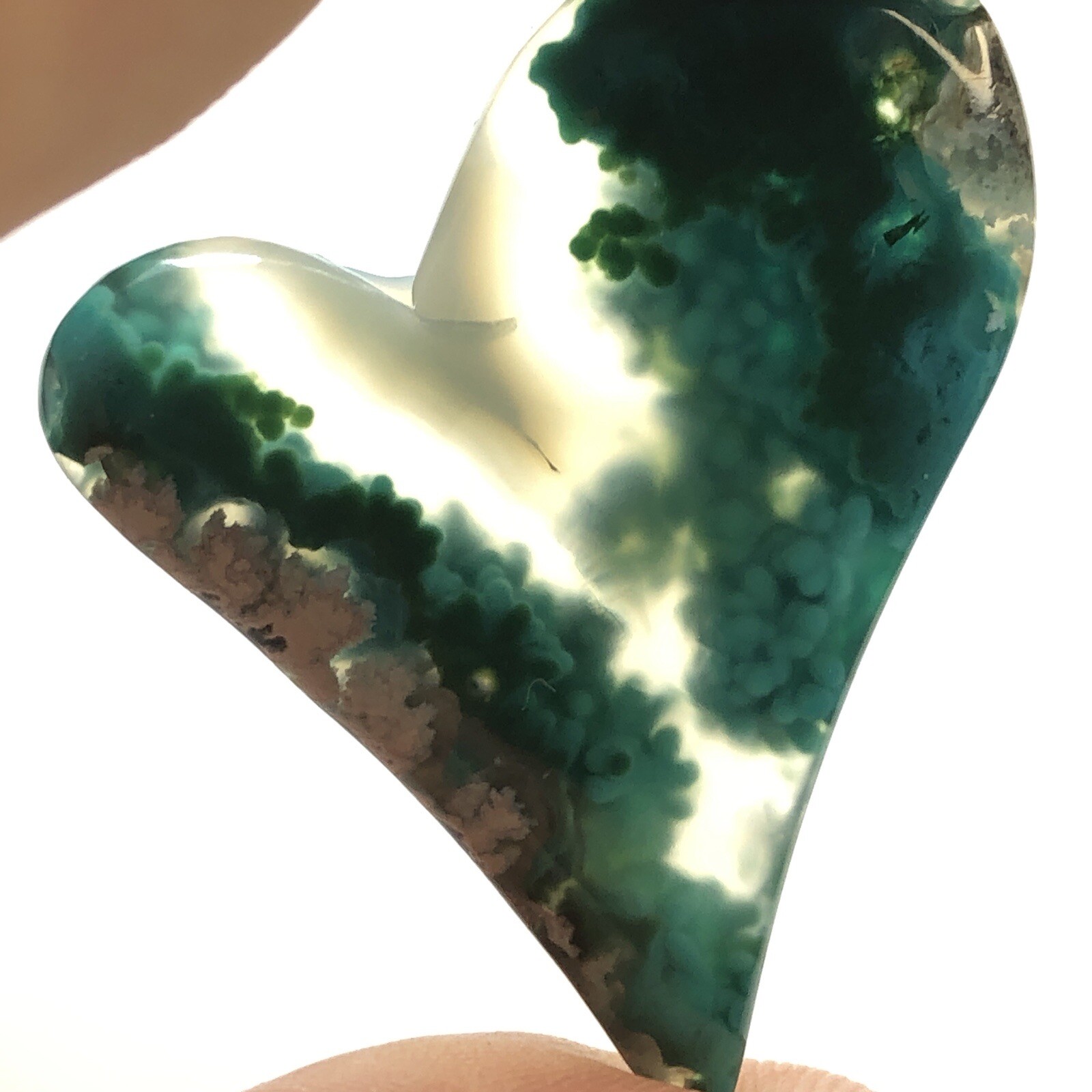 49 CT Museum Grade Gem Silica Chrysocolla Stalagmite Stalagtite Quartz Cabochon