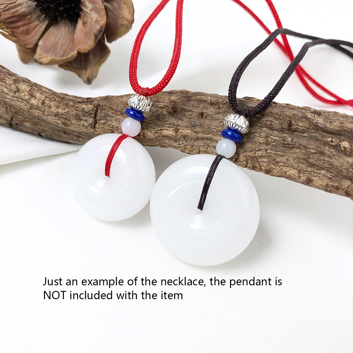 Red / Black / Coffee Brown Cord String Necklace for Pendant Jade Crystal Pendant