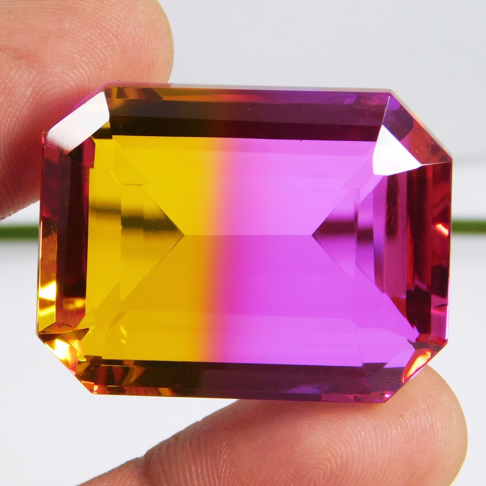 Natural 99.20 Ct Brazilian Watermelon Tourmaline Emerald Shape Loose Gemstone
