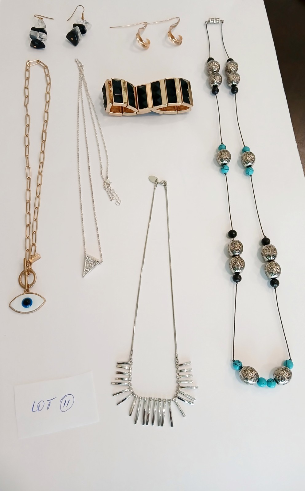 7 PIECES Fashion Jewelry LOT~Necklaces Bracelet Earring EXCELLT Cdt~CLEAN 😍6 oz