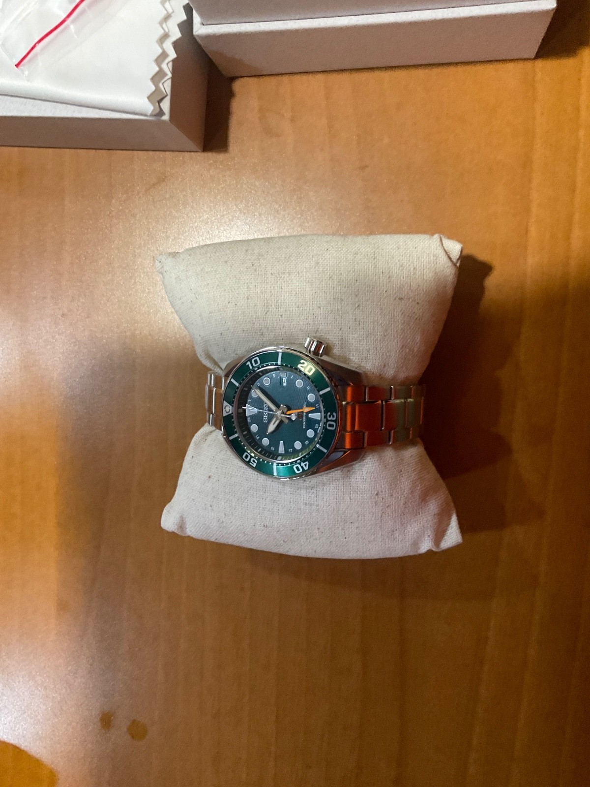 Seiko Prospex Sea Diver’s Sumo Solar GMT Green Men’s Watch – SFK003