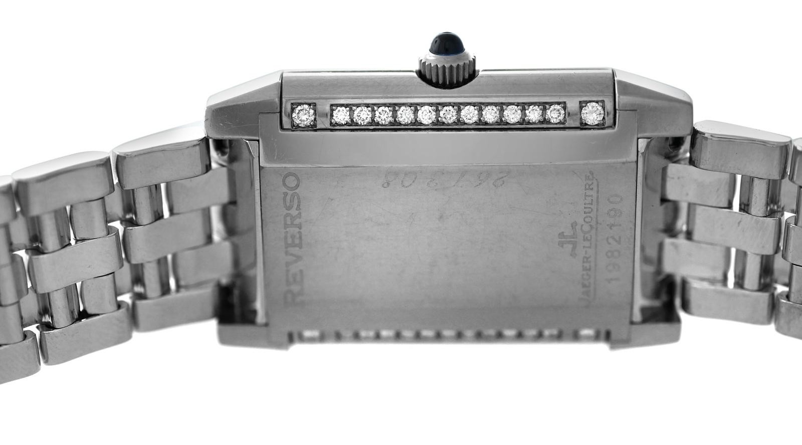 Jaeger-LeCoultre Reverso 267.3.08 Diamond 106 Gr. 18k White Gold 21 x 28MM Watch