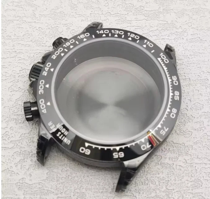 Watch Repair Polished Steel Chronograph Case Bezel For Caliber 7750 Movement