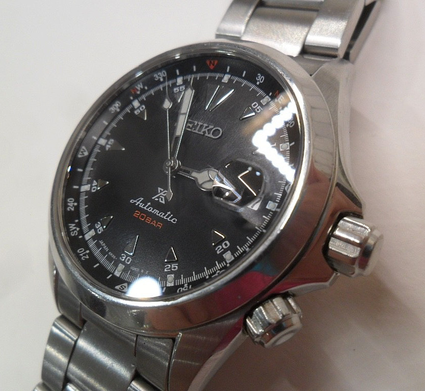 S/S Men’s Seiko Prospex X Alpinist 200M Diver Automatic 24 Jewel Watch SPB117