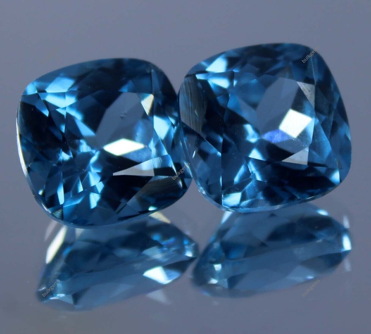 Certified Natural Santa Maria Blue Aquamarine Loose Gemstone 15 Ct Cushion Cut
