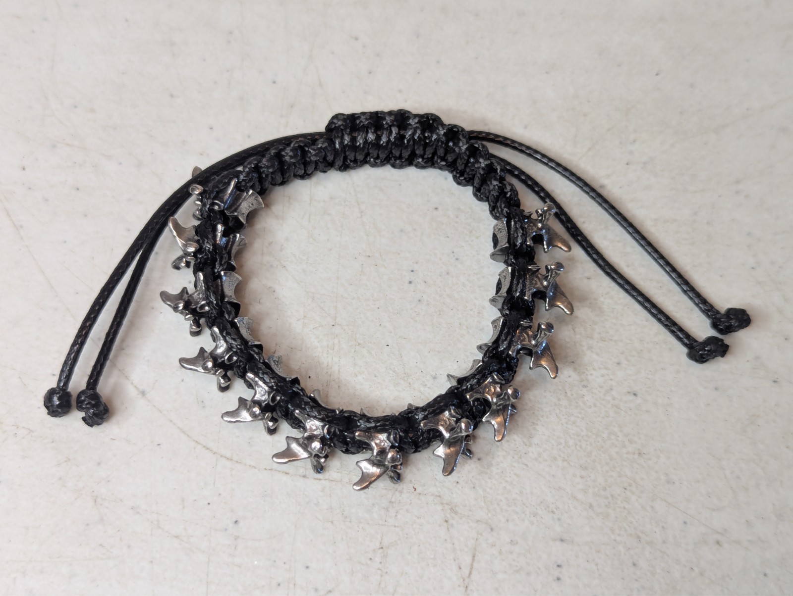 Gothic Vertebrae Adjustable Bracelet Metal Spine Bone Links Chain Punk