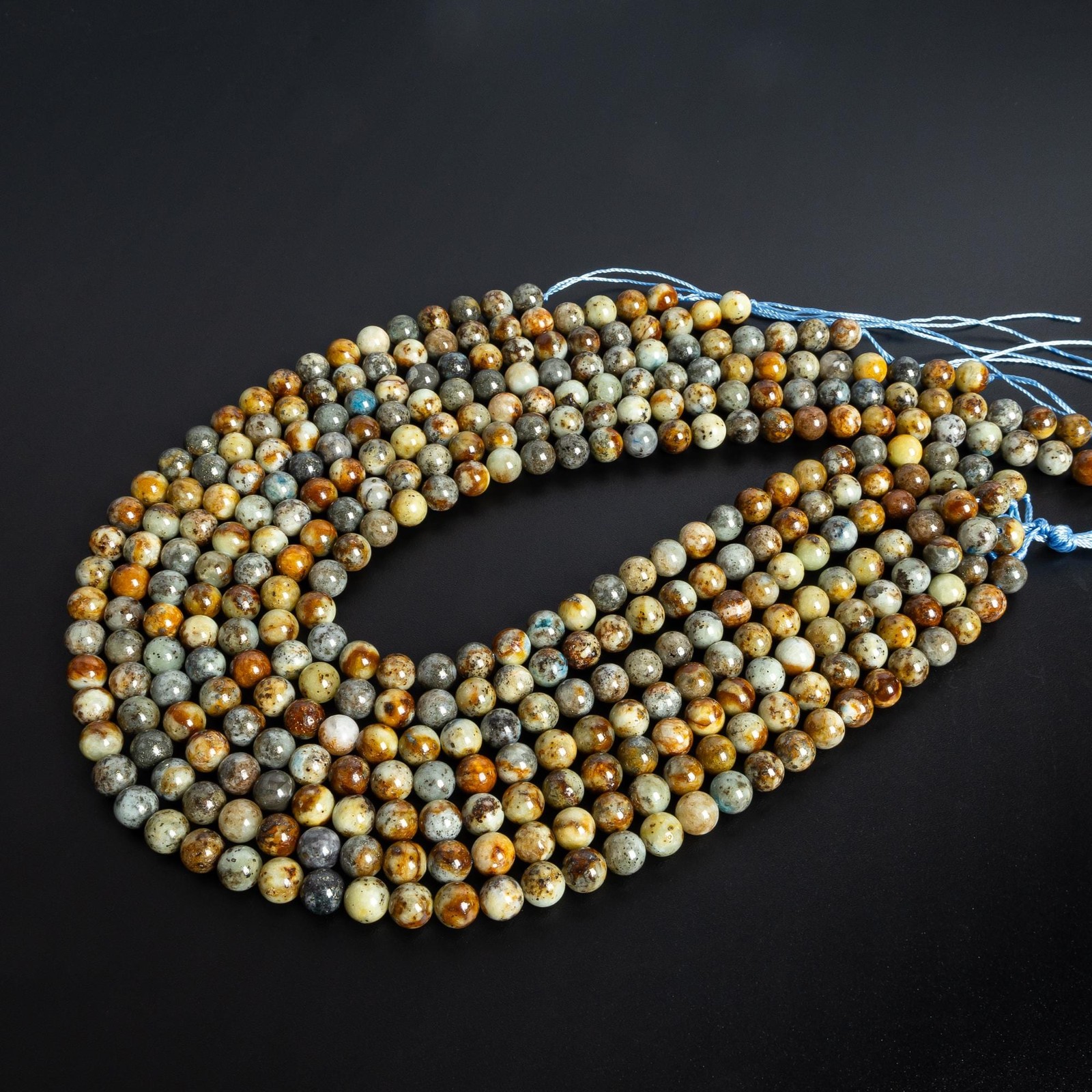8MM Coffee Brown Fluorescent Sodalite Bead AA Natural Gemstone Round Loose Beads