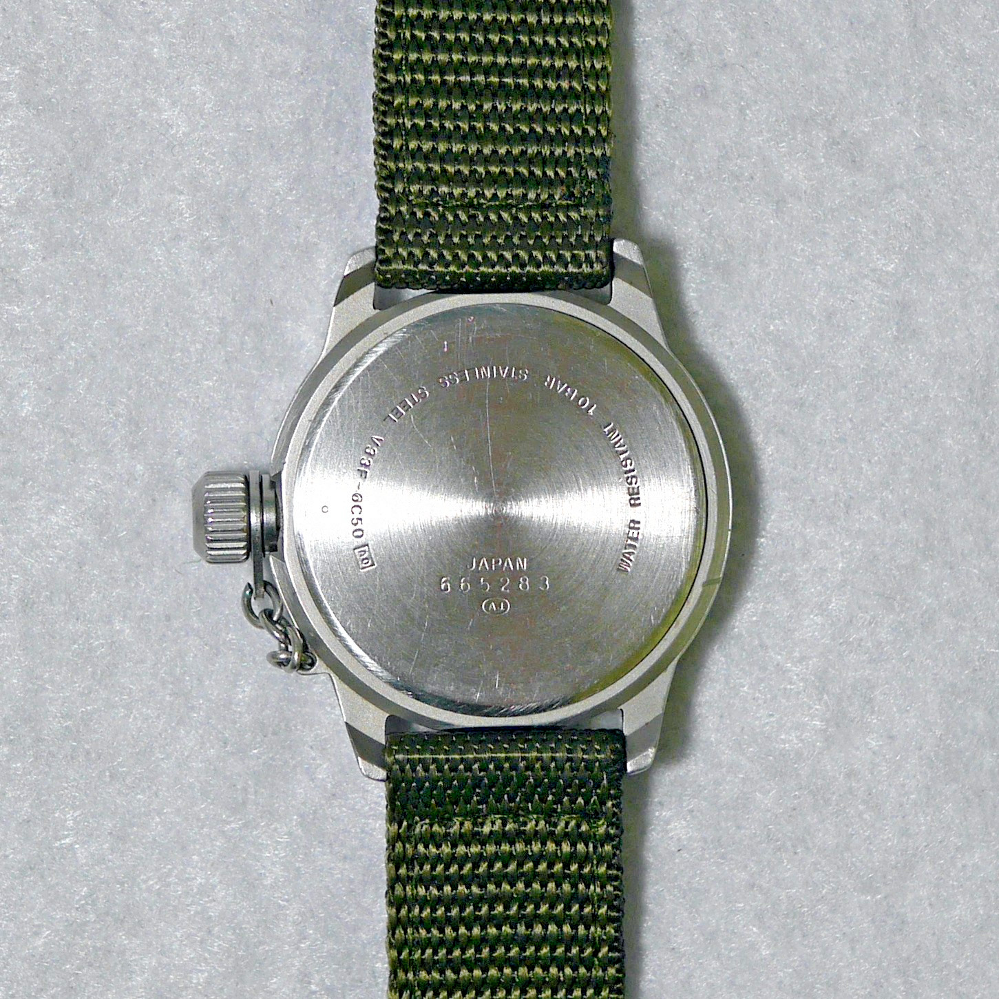 SEIKO ALBA FIELD GEAR V33F-6C50 Sun&Moon Triple Calendar Men’s Watch 1996 Japan