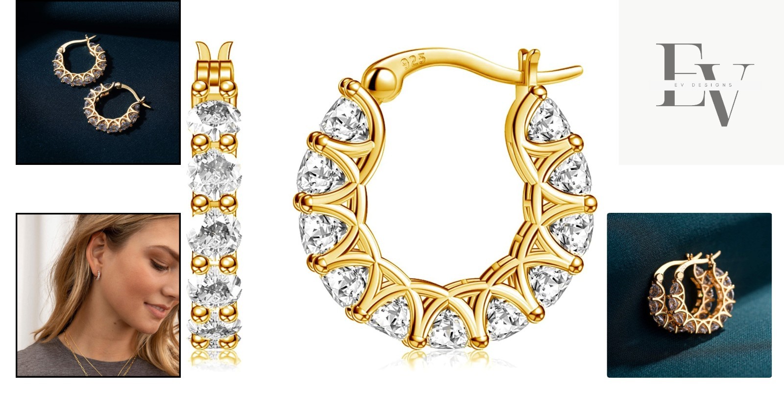 Fashionable 14k Gold Huggies with Stunning Cubic Zirconia – For Every Occasion