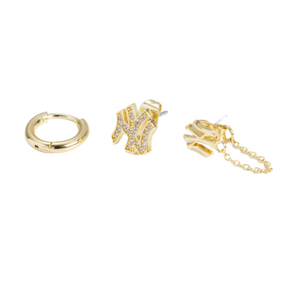 Bijoux Sport by Luv Aj MLB Logo Chain Link Earring Set “New