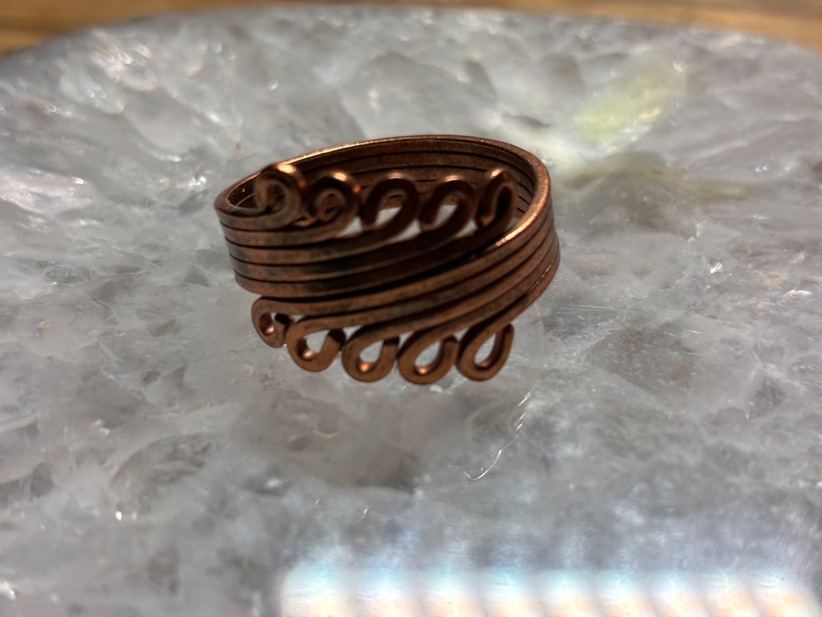 Solid Copper Ring CR33 – 1/2 an inch wide. – Available in sizes 7,8, & 9.