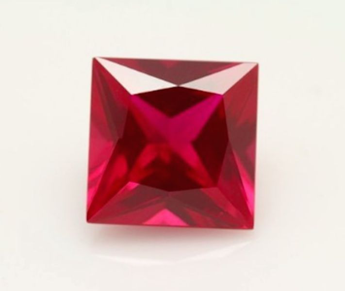 Lab Created Ruby Corundum Princess Faceted AAA Loose Gemstones (2x2mm – 12x12mm)