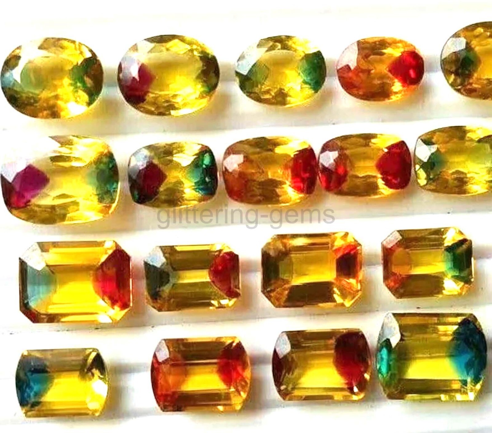 NATURAL BI-COLOR PITAMBARI SAPPHIRE MIX CUT 49CT LOT IGL LOOSE GEMSTONE 5AIW