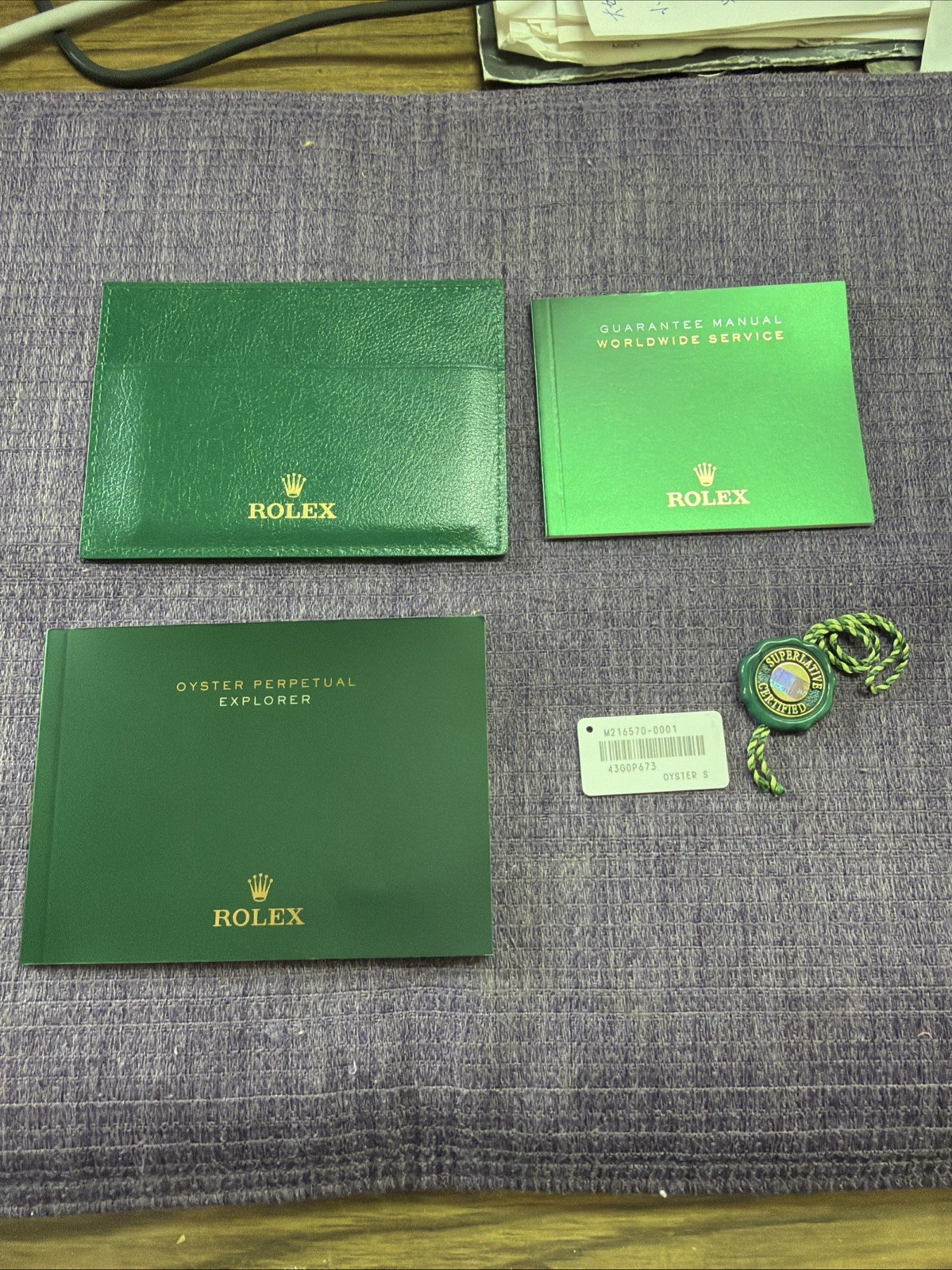 Vintage Rolex 2016 Explorer Booklet;paper holder; Set‼️for 216570 . Italian‼️
