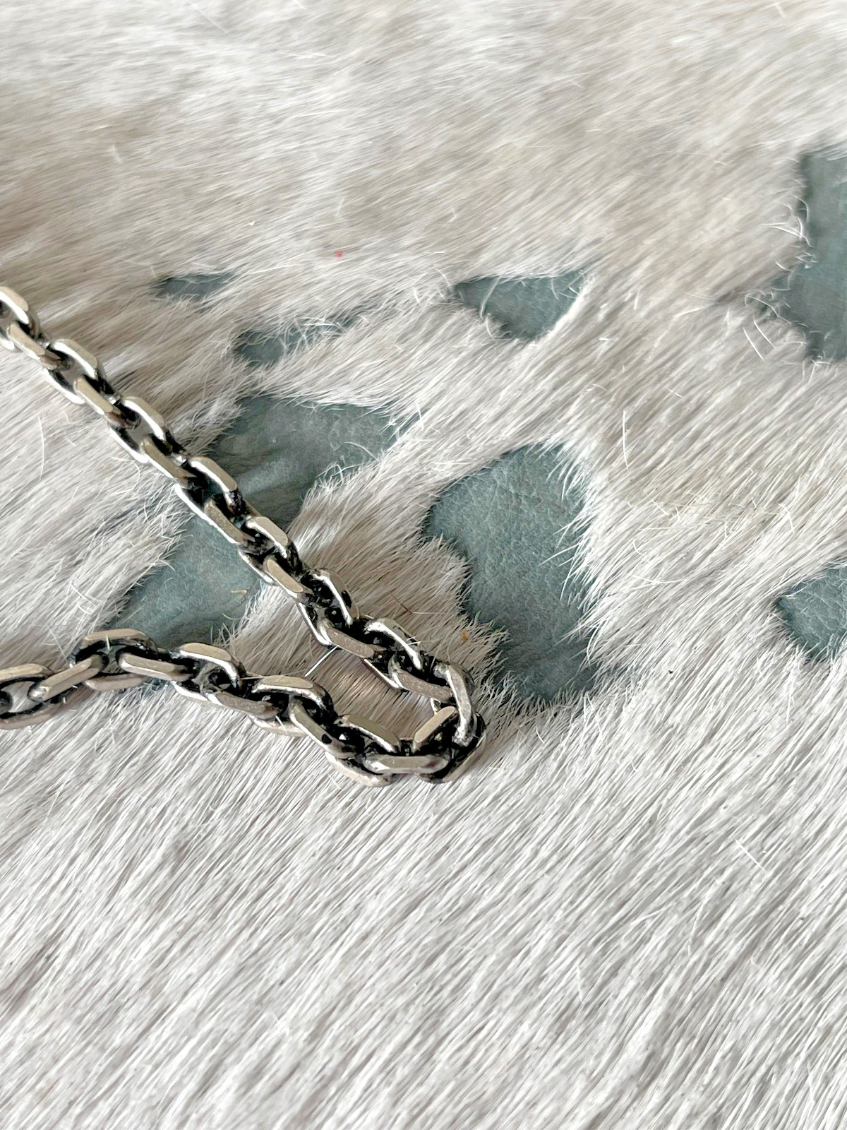 Silver Strike Mens Necklace 24 in Dog Tag Engraved Silver US Flag Chain America