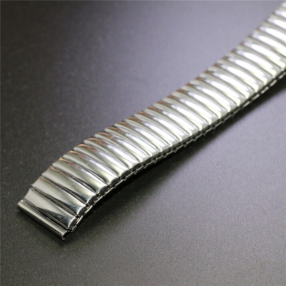 12 – 22mm Stretch Expansion Spring Stainless Steel Watch Band Strap Bracelet USA