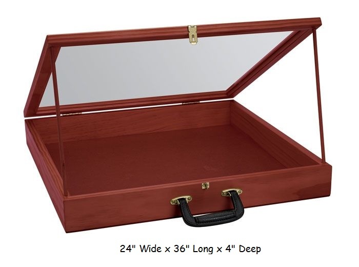 Countertop Display Case Counter View Clear Top Retail Merchandise 24″ x 36″ x 4