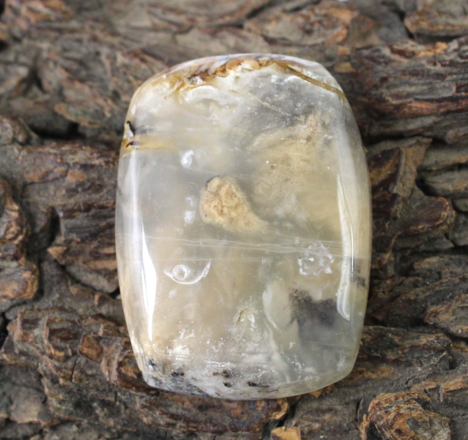 Certified Natural Botswana Dendritic Agate 84.05 Ct Cushion Gemstone T30213