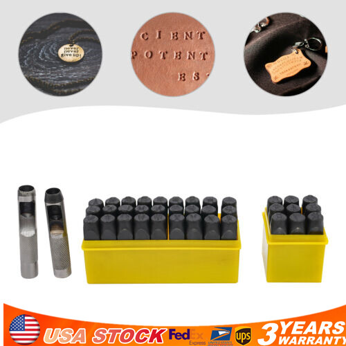 Letter & Number Steel Punch Stamp Set 36 Piece Stamping Set 0.5in 12.5mm