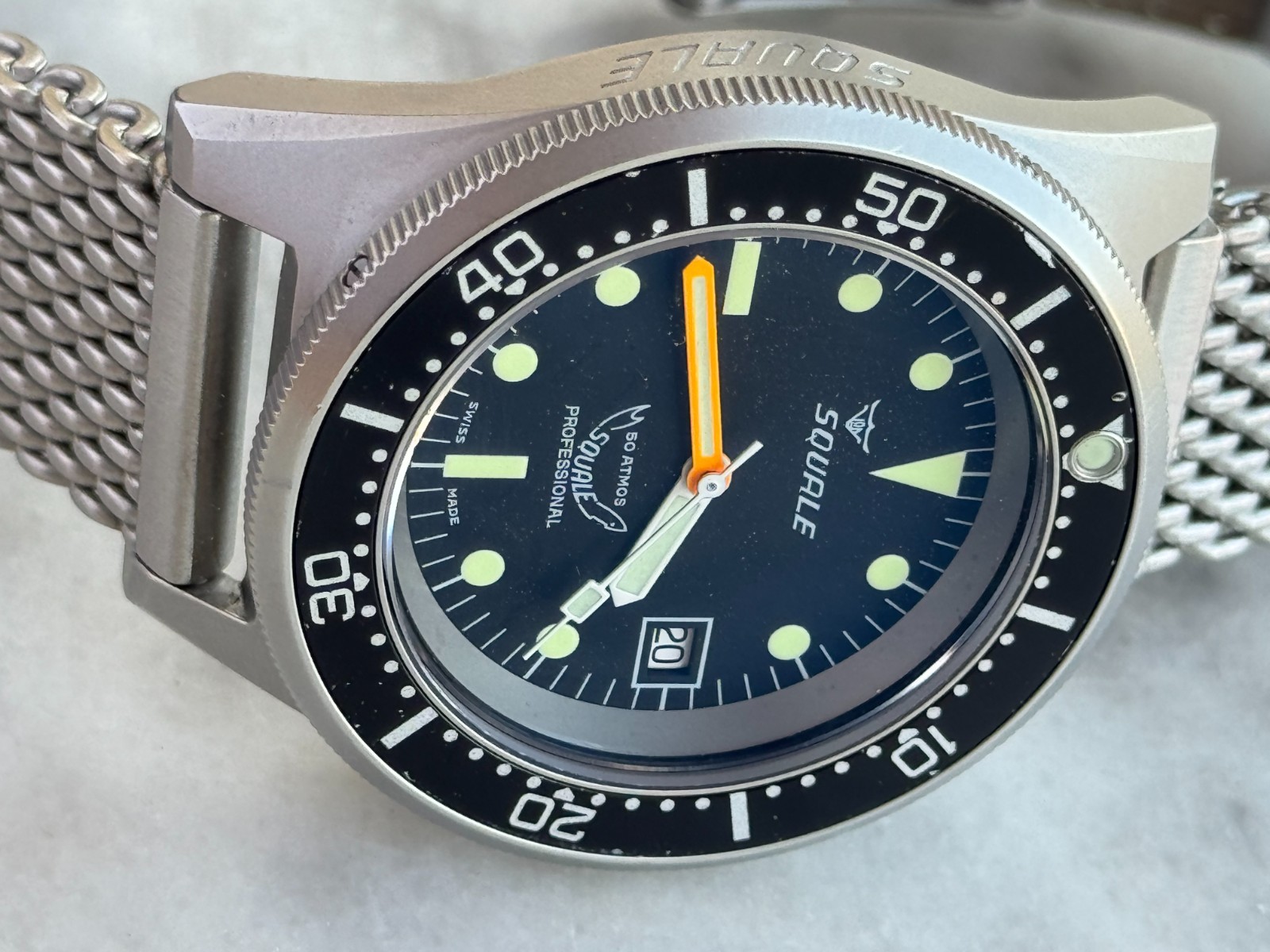 Squale 1521 Professional Classic Diver Watch Automatic Mens 42mm Swiss Made