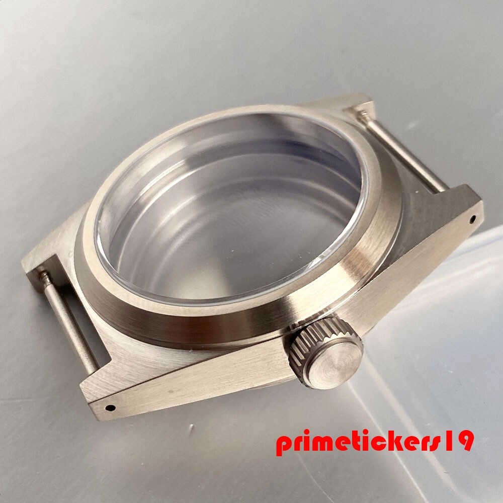Fit NH35 NH36 NH38 AR Sapphire 20BAR 38mm Dive Watch Case Transparent Glass Back