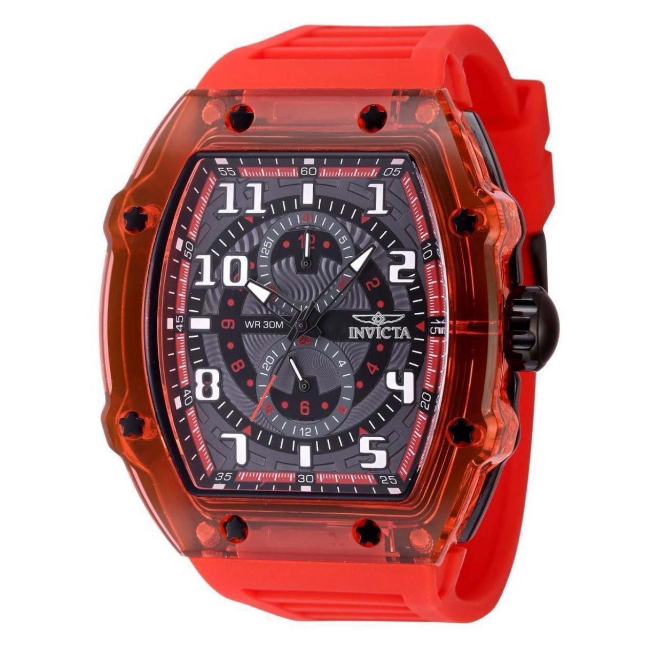 Invicta Racing Cyclone Men’s 48.5mm Chronograph Watch Red 48720 New NIB Beauty