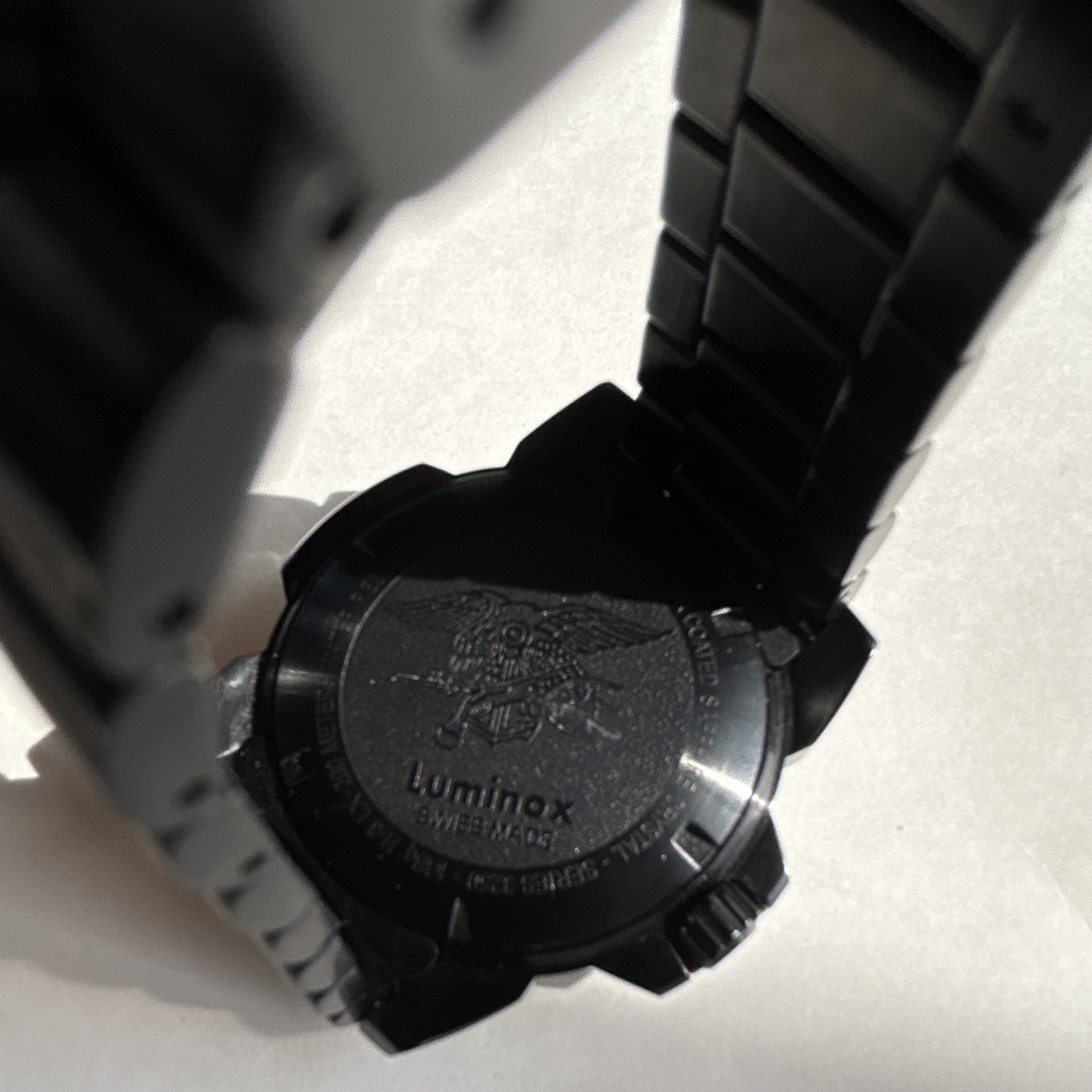 Luminox Navy SEAL Men’s Quartz 200m 45mm Black Dial SS Bracelet Date w/ Box