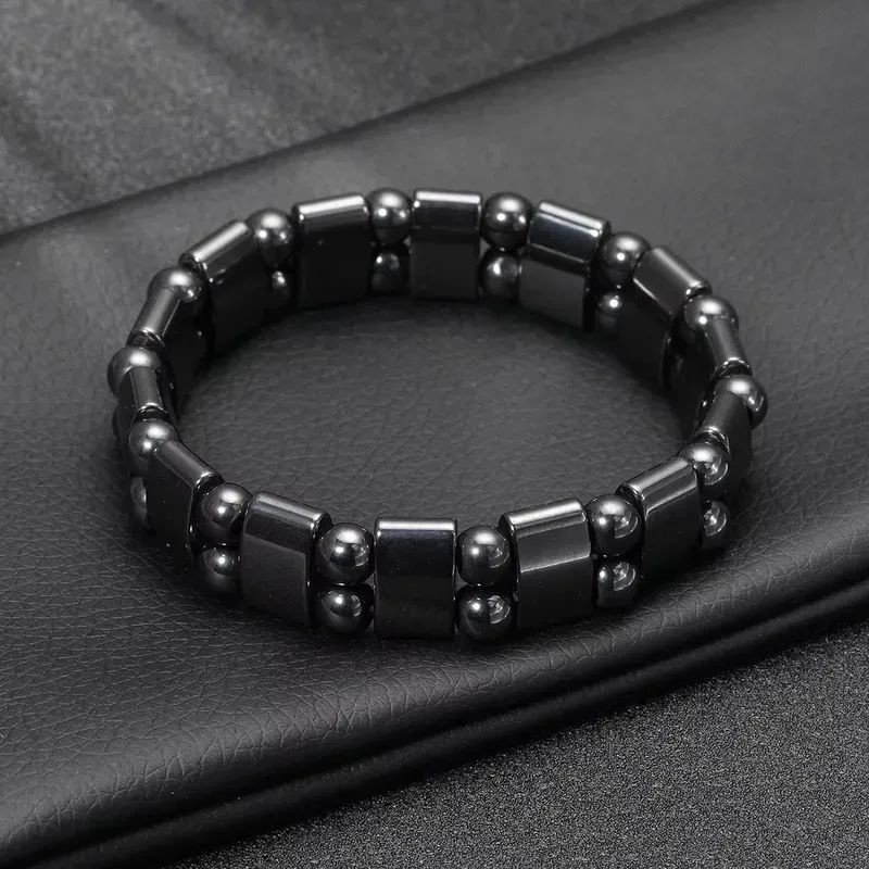 Hematite Bracelet Men Natural Stones Handmade Bracelets Women Powerfull Bracelet