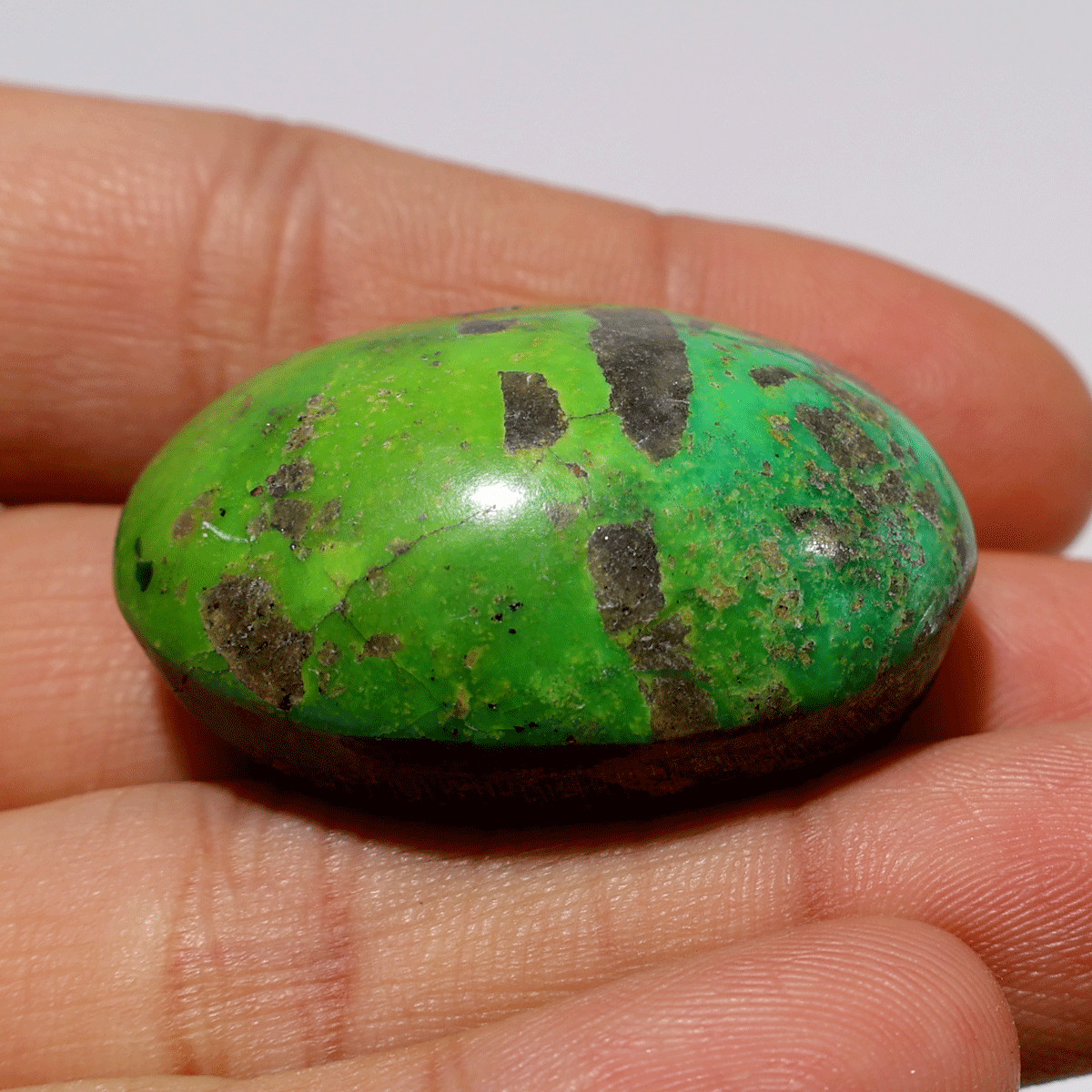 Rare Spring Green 105 CT Natural Persian Turquoise 37mmx26mm Cabochon Gemstone