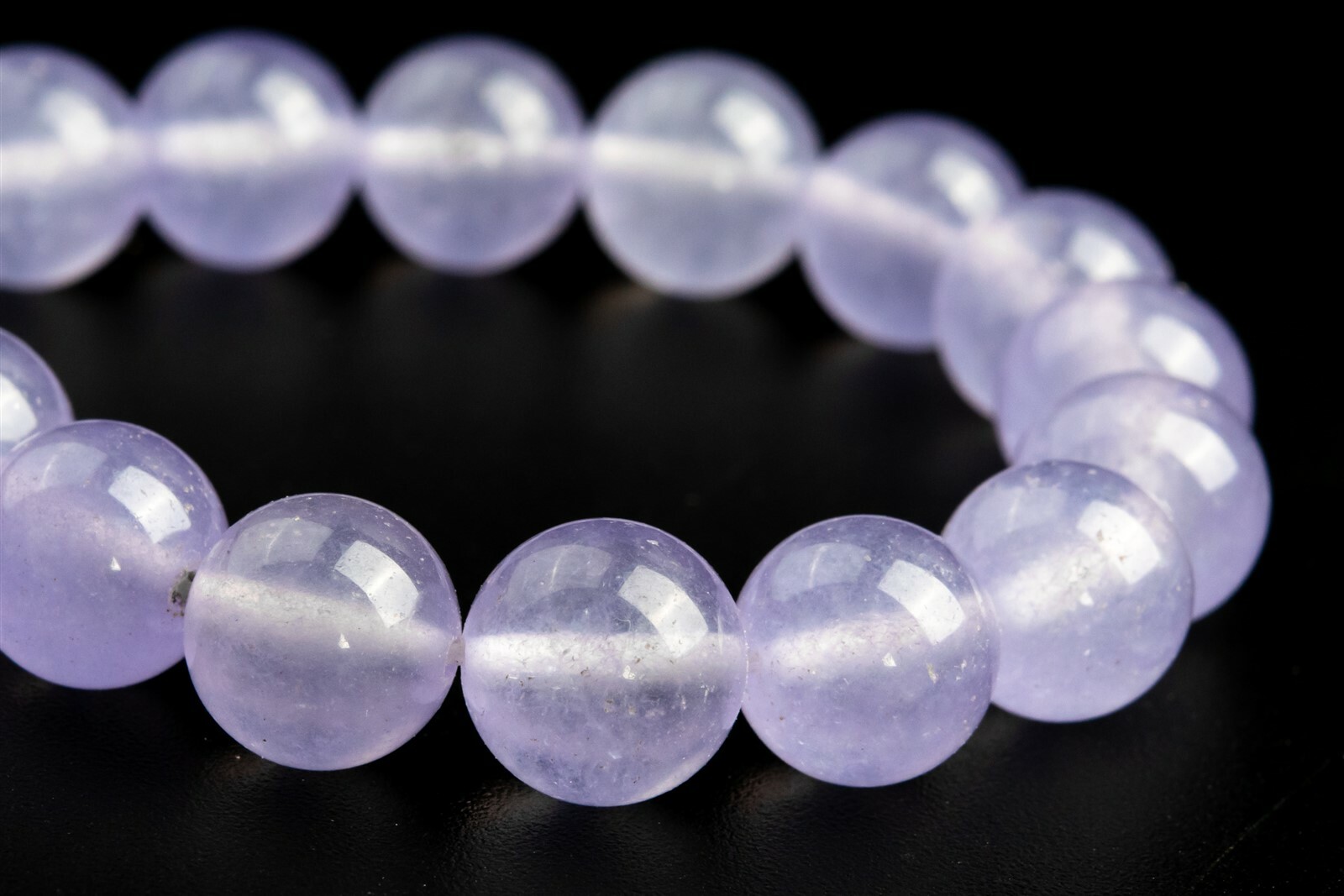 10MM Faint Purple Jade Beads Grade AA Round Loose Beads