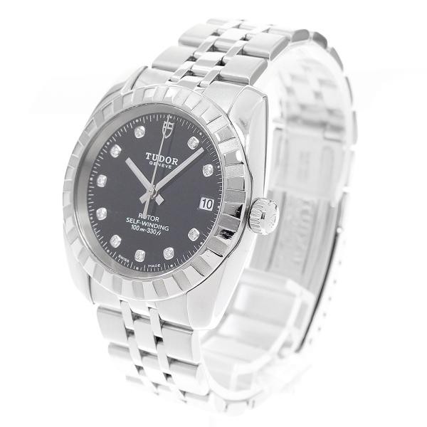 Tudor Heritage 21010 37mm SS Black Dial Automatic Date Watch #C7349