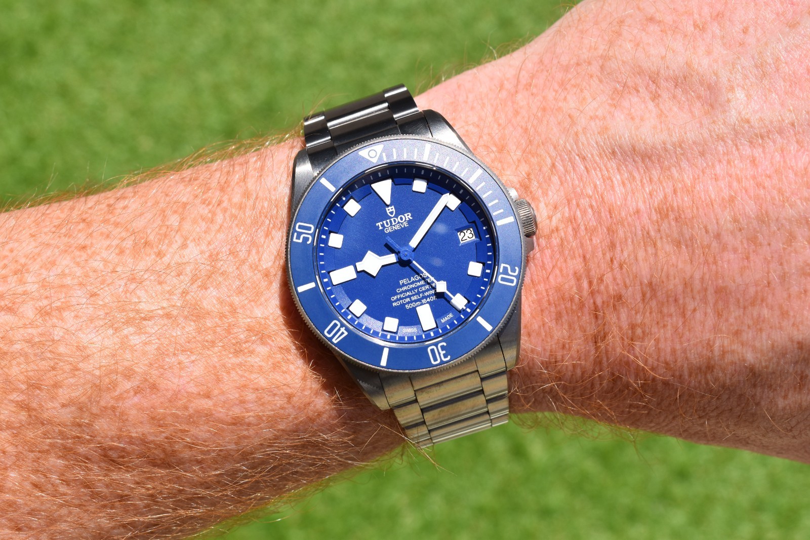 Tudor Pelagos 42mm Titanium Blue Dial 25600TB Watch