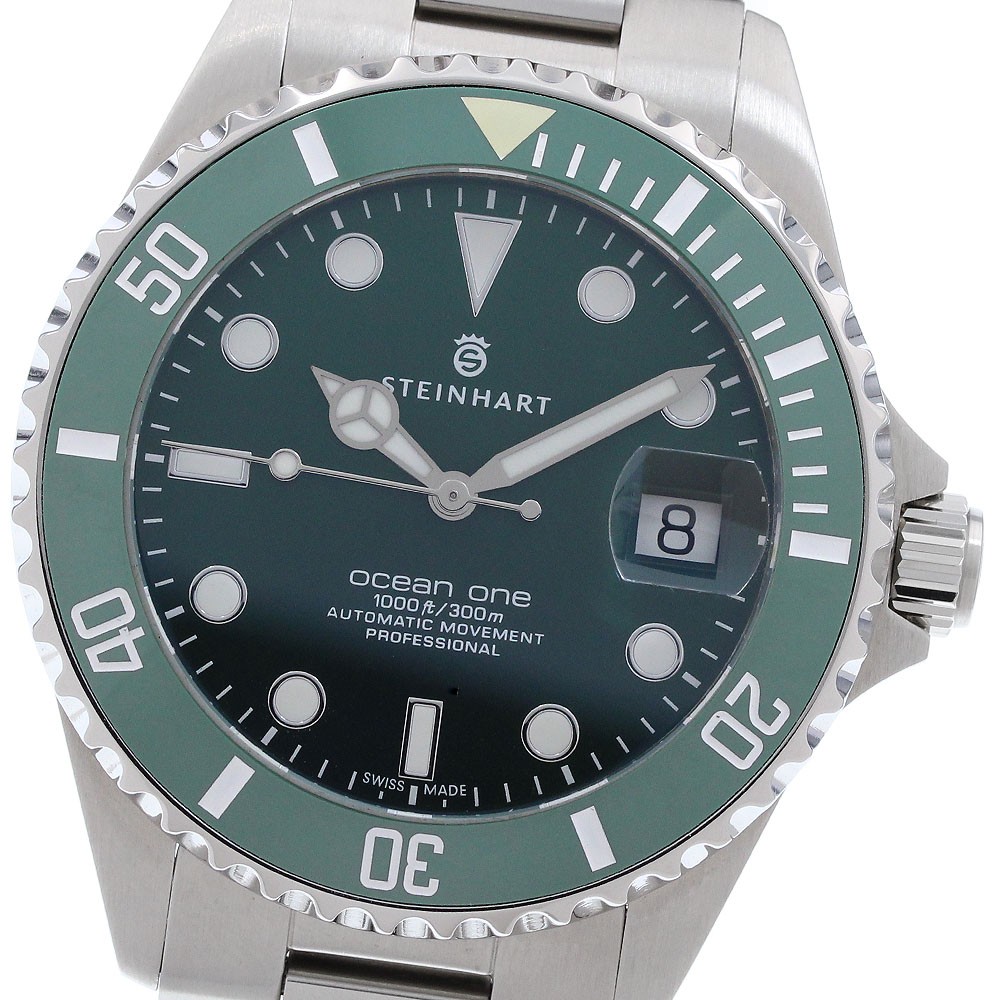 Steinhart Ocean One 39 Double Green 103-1065 Date Automatic Men’s Watch_972982