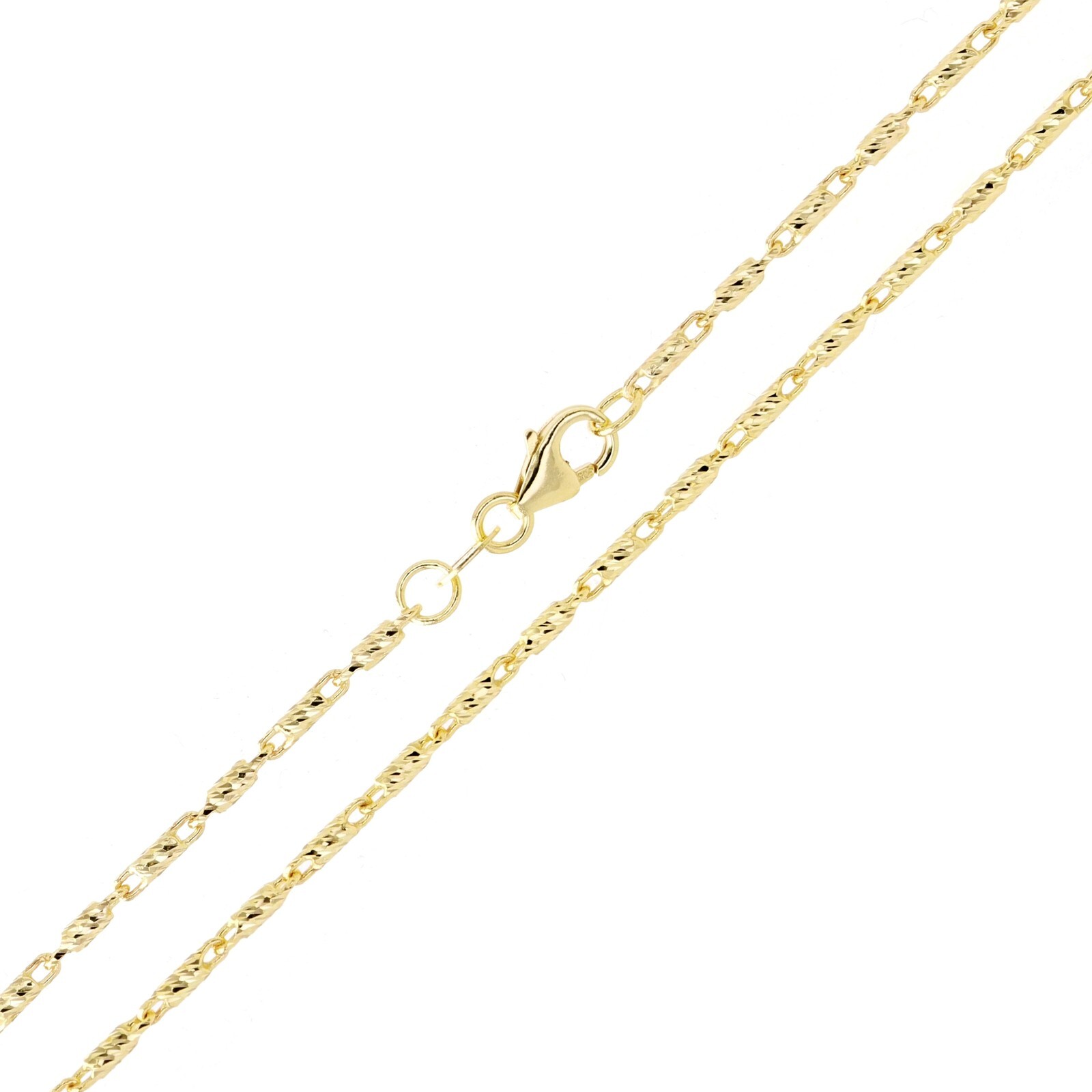 Italian 14k Yellow Gold Solid Raso Chain Necklace 1.5mm 22″ 8.8 grams